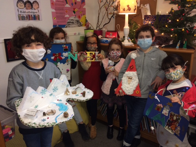 Les grands gagnants du concours de bricolages de Noël.