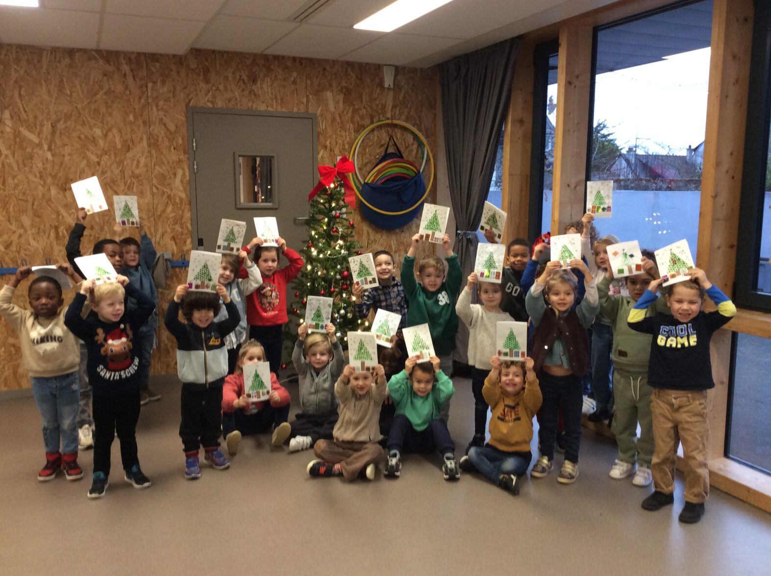 Des cartes de Noël pour les habitants du quartier